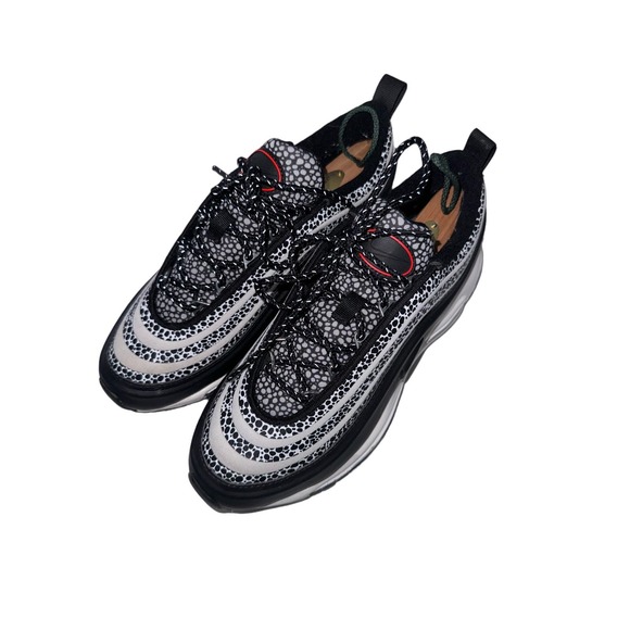 Nike Women's NIKE AIR MAX 97 SE SAFARI - Phantom/Black-Chile Red - DH0559-001 - Picture 2 of 5